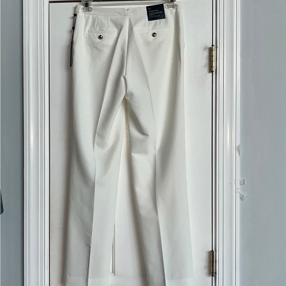 Tommy Hilfiger Ivory Fairfield Trousers Relaxed Fit Size 2 NWT - Picture 8 of 16